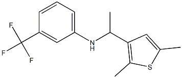 N-[1-(2,5-dimethylthiophen-3-yl)ethyl]-3-(trifluoromethyl)aniline Struktur