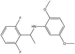 N-[1-(2,6-difluorophenyl)ethyl]-2,5-dimethoxyaniline Struktur