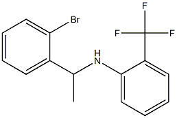 N-[1-(2-bromophenyl)ethyl]-2-(trifluoromethyl)aniline Struktur