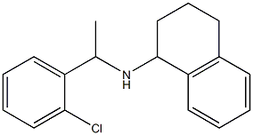 N-[1-(2-chlorophenyl)ethyl]-1,2,3,4-tetrahydronaphthalen-1-amine Struktur