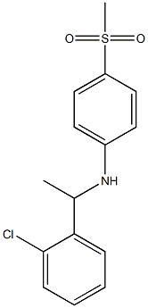 N-[1-(2-chlorophenyl)ethyl]-4-methanesulfonylaniline Struktur