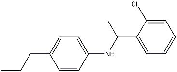 N-[1-(2-chlorophenyl)ethyl]-4-propylaniline Struktur