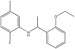 N-[1-(2-ethoxyphenyl)ethyl]-2-fluoro-5-methylaniline Struktur