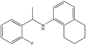 N-[1-(2-fluorophenyl)ethyl]-5,6,7,8-tetrahydronaphthalen-1-amine Struktur