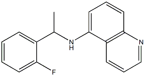 N-[1-(2-fluorophenyl)ethyl]quinolin-5-amine Struktur