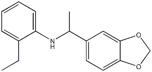 N-[1-(2H-1,3-benzodioxol-5-yl)ethyl]-2-ethylaniline Struktur