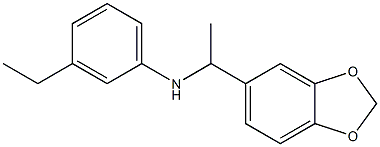 N-[1-(2H-1,3-benzodioxol-5-yl)ethyl]-3-ethylaniline Struktur