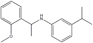 N-[1-(2-methoxyphenyl)ethyl]-3-(propan-2-yl)aniline Struktur