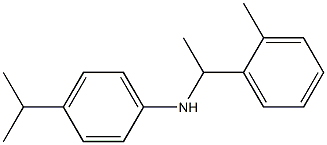 N-[1-(2-methylphenyl)ethyl]-4-(propan-2-yl)aniline Struktur