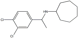 N-[1-(3,4-dichlorophenyl)ethyl]cycloheptanamine Struktur