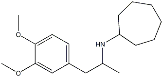 N-[1-(3,4-dimethoxyphenyl)propan-2-yl]cycloheptanamine Struktur