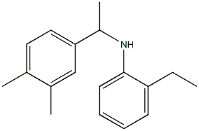 N-[1-(3,4-dimethylphenyl)ethyl]-2-ethylaniline Struktur