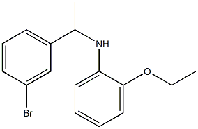 N-[1-(3-bromophenyl)ethyl]-2-ethoxyaniline Struktur