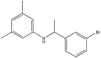 N-[1-(3-bromophenyl)ethyl]-3,5-dimethylaniline Struktur