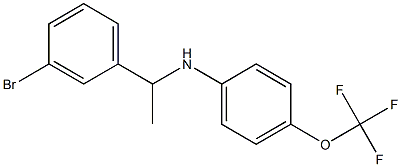 N-[1-(3-bromophenyl)ethyl]-4-(trifluoromethoxy)aniline Struktur