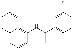 N-[1-(3-bromophenyl)ethyl]naphthalen-1-amine Struktur