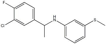 N-[1-(3-chloro-4-fluorophenyl)ethyl]-3-(methylsulfanyl)aniline Struktur