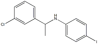 N-[1-(3-chlorophenyl)ethyl]-4-iodoaniline Struktur