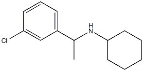 N-[1-(3-chlorophenyl)ethyl]cyclohexanamine Struktur