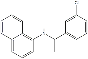 N-[1-(3-chlorophenyl)ethyl]naphthalen-1-amine Struktur