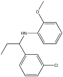 N-[1-(3-chlorophenyl)propyl]-2-methoxyaniline Struktur