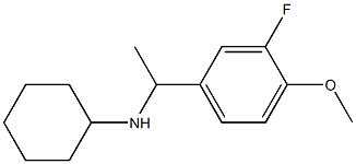 N-[1-(3-fluoro-4-methoxyphenyl)ethyl]cyclohexanamine Struktur