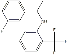 N-[1-(3-fluorophenyl)ethyl]-2-(trifluoromethyl)aniline Struktur