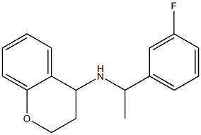 N-[1-(3-fluorophenyl)ethyl]-3,4-dihydro-2H-1-benzopyran-4-amine Struktur