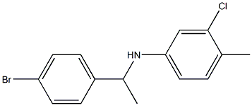 N-[1-(4-bromophenyl)ethyl]-3-chloro-4-methylaniline Struktur