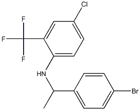 N-[1-(4-bromophenyl)ethyl]-4-chloro-2-(trifluoromethyl)aniline Struktur