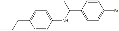 N-[1-(4-bromophenyl)ethyl]-4-propylaniline Struktur