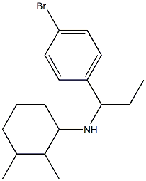 N-[1-(4-bromophenyl)propyl]-2,3-dimethylcyclohexan-1-amine Struktur