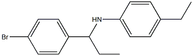 N-[1-(4-bromophenyl)propyl]-4-ethylaniline Struktur