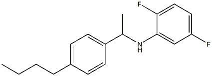 N-[1-(4-butylphenyl)ethyl]-2,5-difluoroaniline Struktur