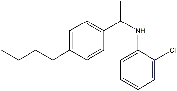 N-[1-(4-butylphenyl)ethyl]-2-chloroaniline Struktur