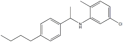 N-[1-(4-butylphenyl)ethyl]-5-chloro-2-methylaniline Struktur