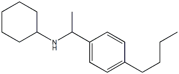 N-[1-(4-butylphenyl)ethyl]cyclohexanamine Struktur