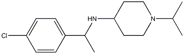 N-[1-(4-chlorophenyl)ethyl]-1-(propan-2-yl)piperidin-4-amine Struktur