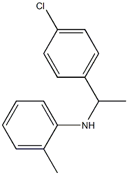 N-[1-(4-chlorophenyl)ethyl]-2-methylaniline Struktur