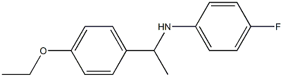 N-[1-(4-ethoxyphenyl)ethyl]-4-fluoroaniline Struktur