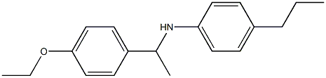 N-[1-(4-ethoxyphenyl)ethyl]-4-propylaniline Struktur