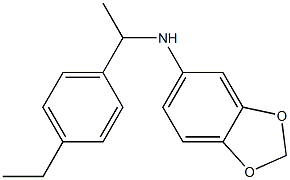 N-[1-(4-ethylphenyl)ethyl]-2H-1,3-benzodioxol-5-amine Struktur