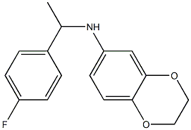 N-[1-(4-fluorophenyl)ethyl]-2,3-dihydro-1,4-benzodioxin-6-amine Struktur