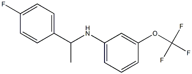 N-[1-(4-fluorophenyl)ethyl]-3-(trifluoromethoxy)aniline Struktur