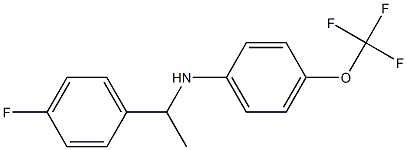 N-[1-(4-fluorophenyl)ethyl]-4-(trifluoromethoxy)aniline Struktur