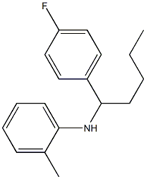 N-[1-(4-fluorophenyl)pentyl]-2-methylaniline Struktur