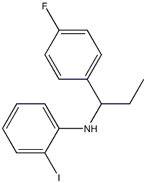 N-[1-(4-fluorophenyl)propyl]-2-iodoaniline Struktur