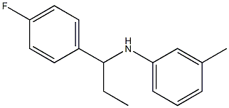 N-[1-(4-fluorophenyl)propyl]-3-methylaniline Struktur