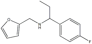 N-[1-(4-fluorophenyl)propyl]-N-(2-furylmethyl)amine Struktur