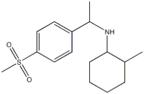 N-[1-(4-methanesulfonylphenyl)ethyl]-2-methylcyclohexan-1-amine Struktur